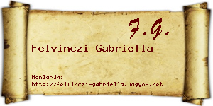 Felvinczi Gabriella névjegykártya